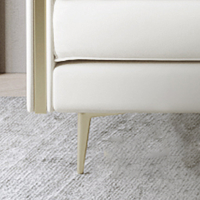 Braccio ad incasso beige cuscino posteriore divano vera in pelle originale resistente alle macchie