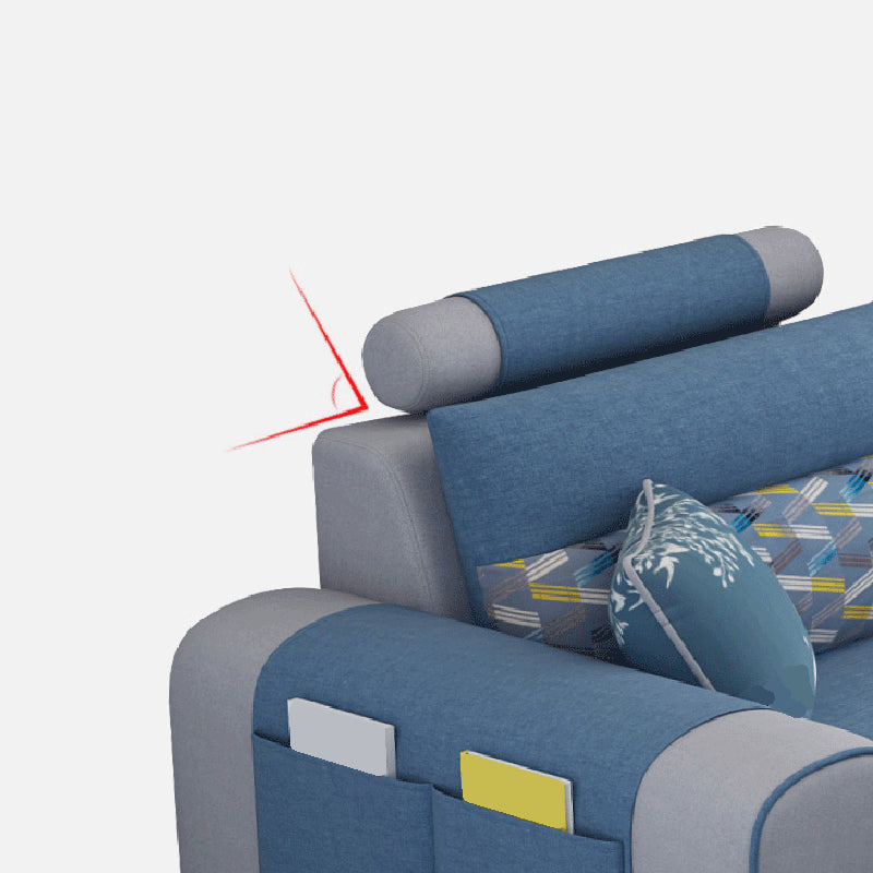 155.12 "L x 92,52" W x 36,65 "H SOFFAT COTTON SOFNE DES COUPES AMOVABLE DES CUHIONS AVEC LE Rangement