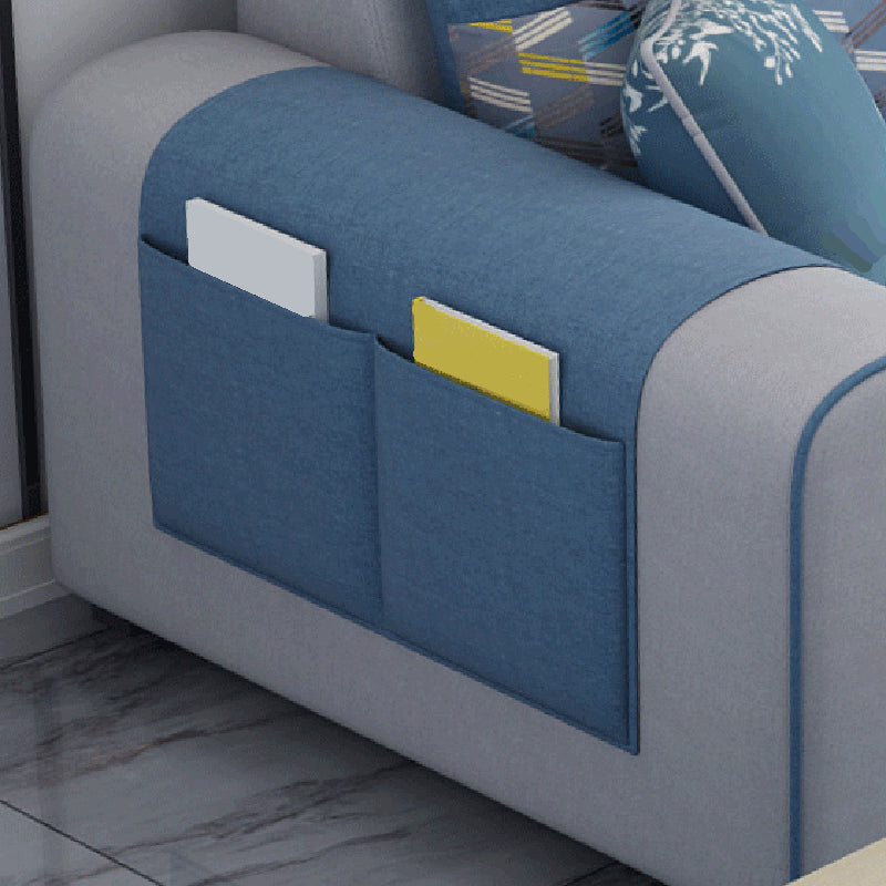 155.12 "L x 92,52" W x 36,65 "H SOFFAT COTTON SOFNE DES COUPES AMOVABLE DES CUHIONS AVEC LE Rangement