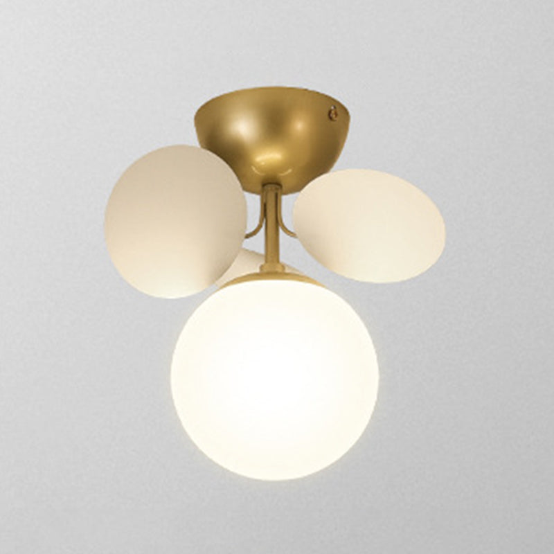 Lámpara de techo de techo de forma esférica de estilo moderno iluminación de techo múltiple de luz para dormitorio