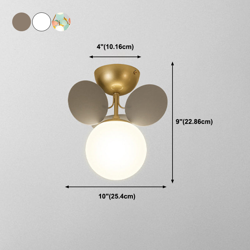 Lámpara de techo de techo de forma esférica de estilo moderno iluminación de techo múltiple de luz para dormitorio