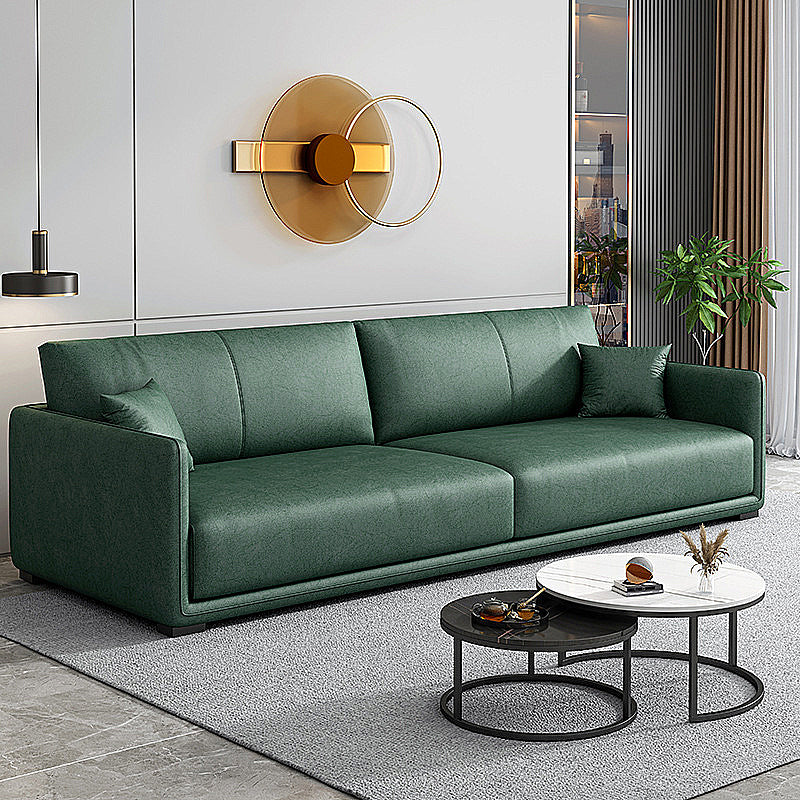 Sewn Pillow Back Sofa 29.53"H Flared Arm Couch for Living Room