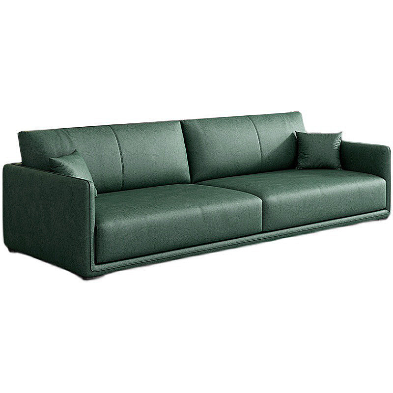 Sewn Pillow Back Sofa 29.53"H Flared Arm Couch for Living Room