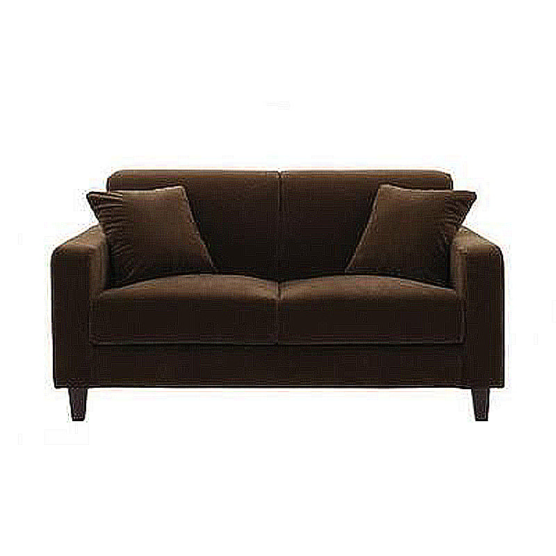 Contemporary 2-seat Sofa Square Arm Settee with Removable Cushions