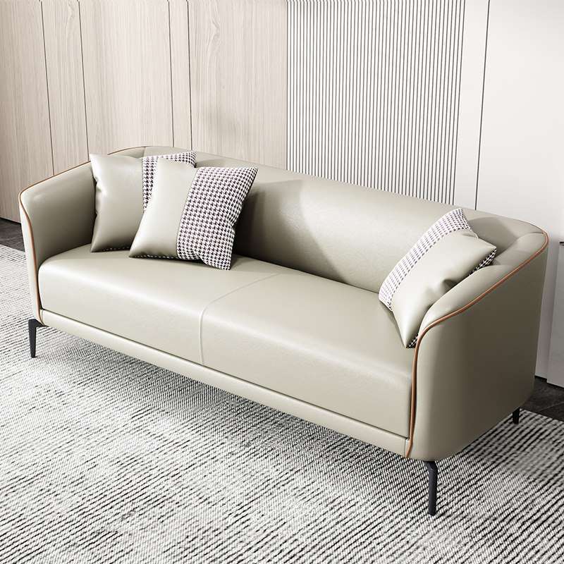 Scandinavian Tight Back Sofa Tuxedo Arm Couch for Living Room