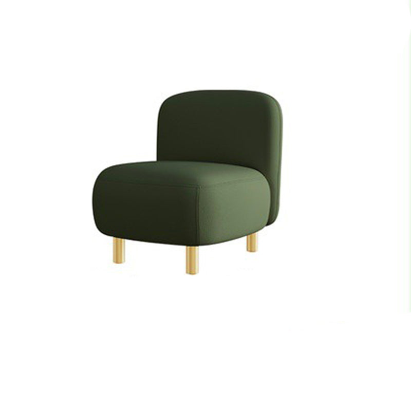 Scandinavian Faux Leather Sofa Beige/Orange/Green Loveseat for Apartment