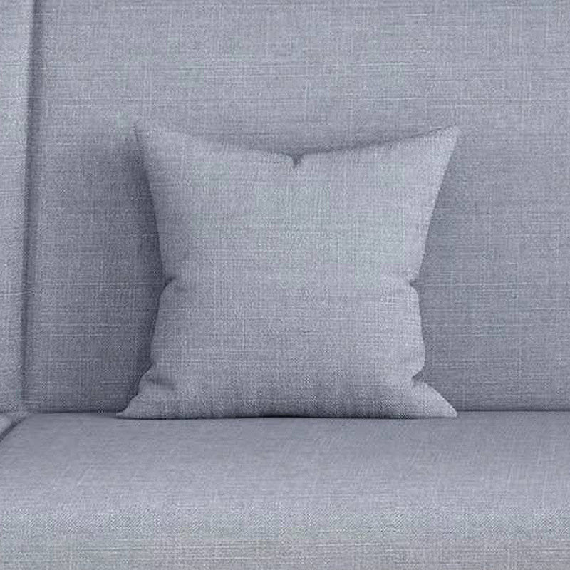 Contemporary Tight Back Armless Settee Convertible Linen Sofa Bed