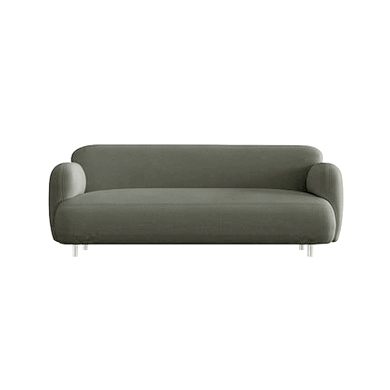 Mid-Century Modern 27.56"H Faux Leather Sofa Tight Back Settee for Living Room