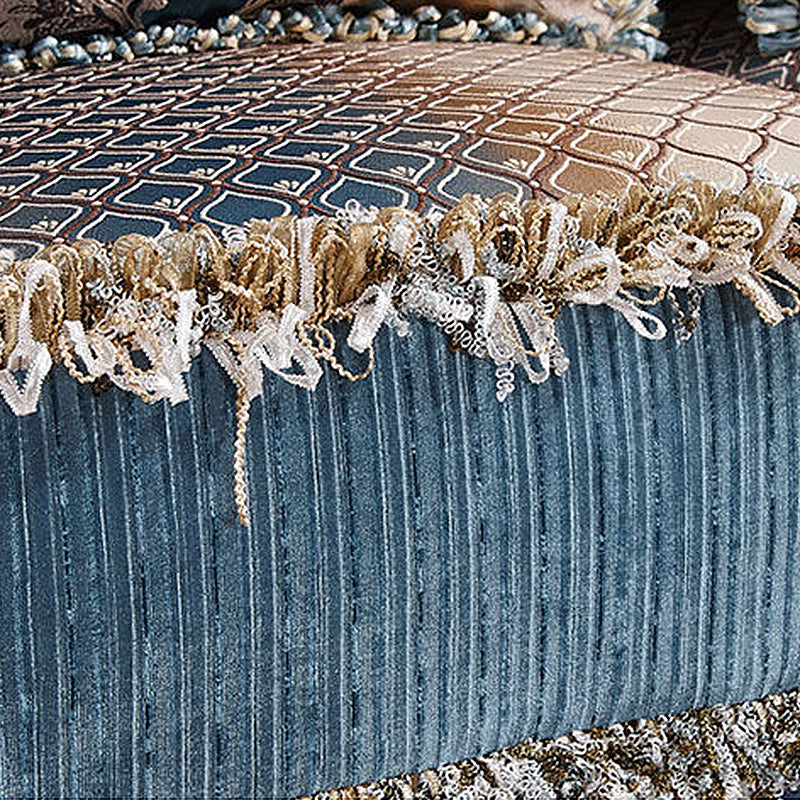 Tight and Tufted Split-Back Rolled Arm Sofa Couch for Three People