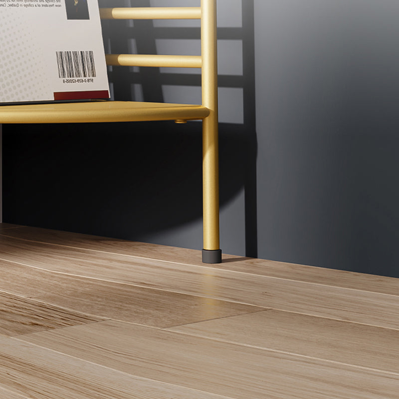 3/5-Shelf Contemporary Corner Bookshelf Iron Open Bookshelf for Living Room