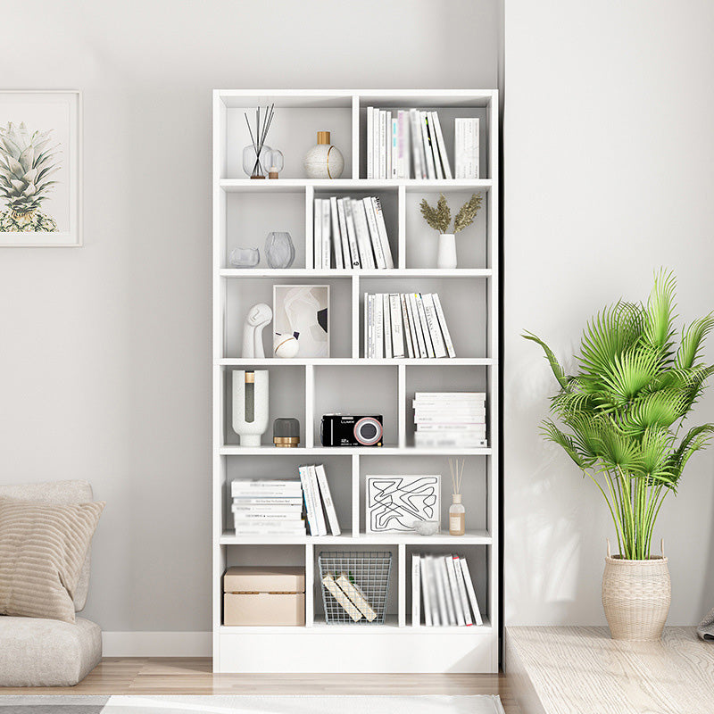 Scandinavian Manufactured Wood Standard Bookshelf Vertical Bookshelf for Living Room