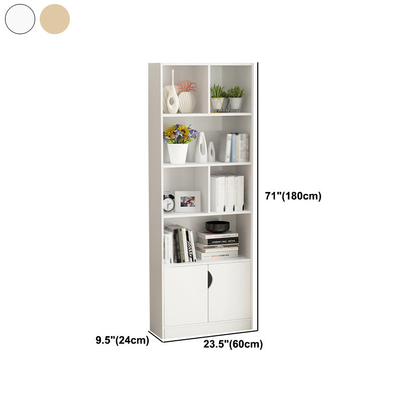 Scandinavian Manufactured Wood Standard Bookshelf Vertical Bookshelf for Living Room