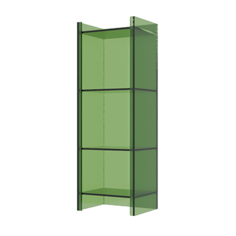 Vertical Scandinavian Standard Bookshelf with Acrylic Frame and Shelf