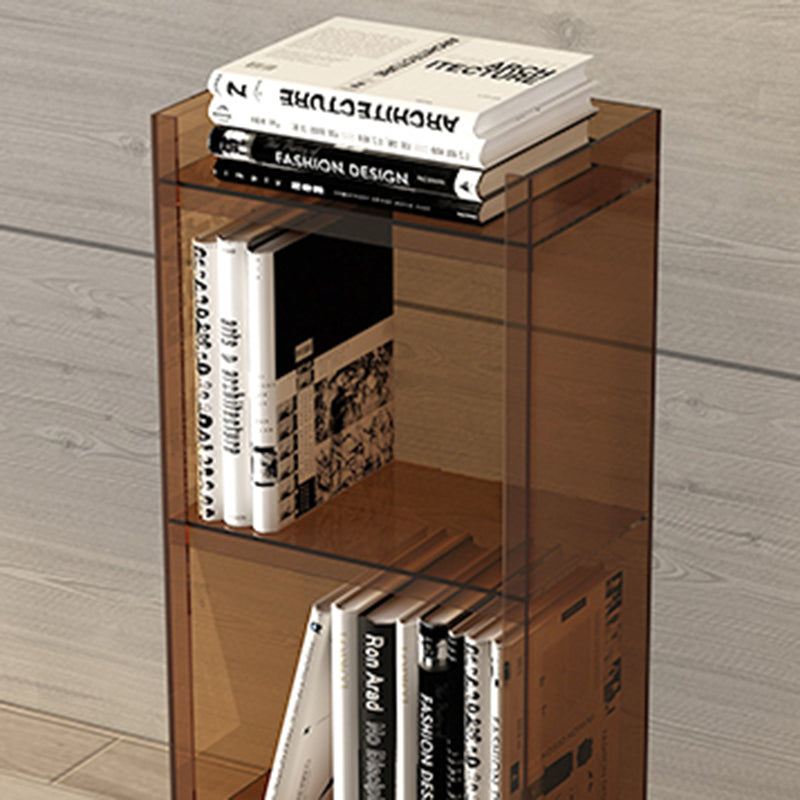 Vertical Scandinavian Standard Bookshelf with Acrylic Frame and Shelf