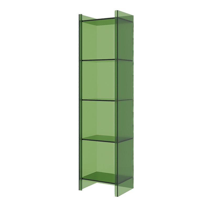 Vertical Scandinavian Standard Bookshelf with Acrylic Frame and Shelf