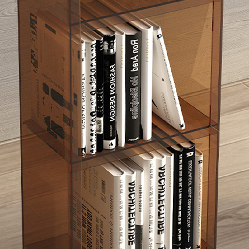 Vertical Scandinavian Standard Bookshelf with Acrylic Frame and Shelf