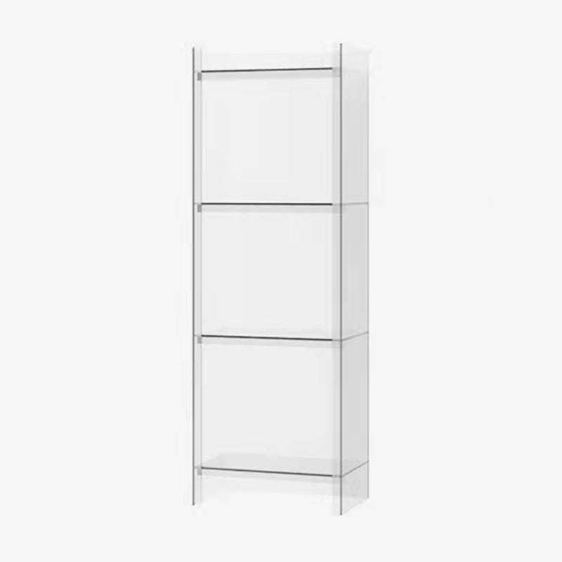 Vertical Scandinavian Standard Bookshelf with Acrylic Frame and Shelf