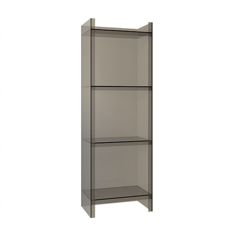 Vertical Scandinavian Standard Bookshelf with Acrylic Frame and Shelf