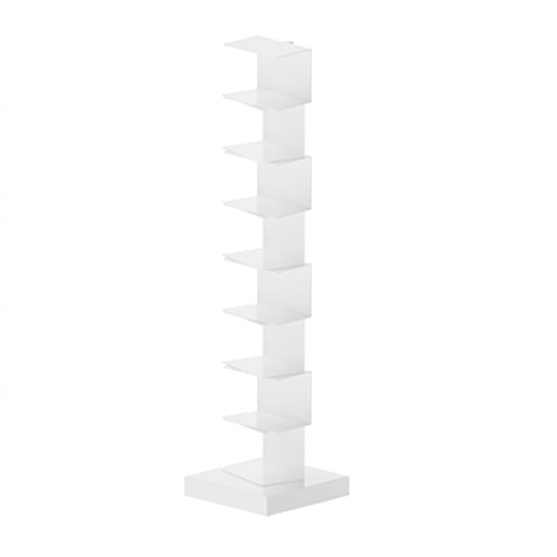 Metal Geometric Bookcase Modern Style Closed Back Book Shelf for Home Office