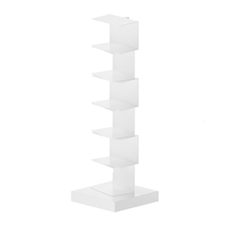 Metal Geometric Bookcase Modern Style Closed Back Book Shelf for Home Office