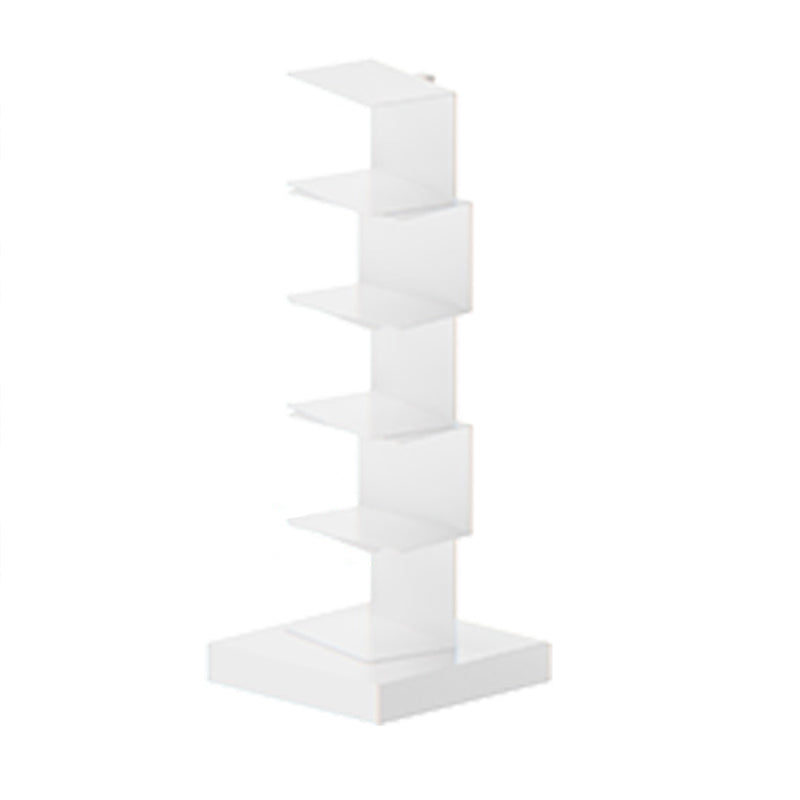Metal Geometric Bookcase Modern Style Closed Back Book Shelf for Home Office
