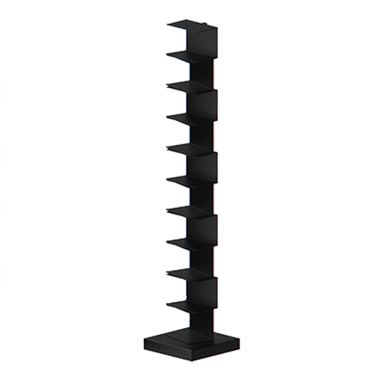 Metal Geometric Bookcase Modern Style Closed Back Book Shelf for Home Office