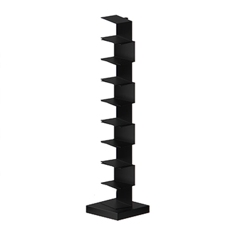 Metal Geometric Bookcase Modern Style Closed Back Book Shelf for Home Office