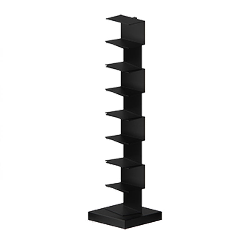 Metal Geometric Bookcase Modern Style Closed Back Book Shelf for Home Office