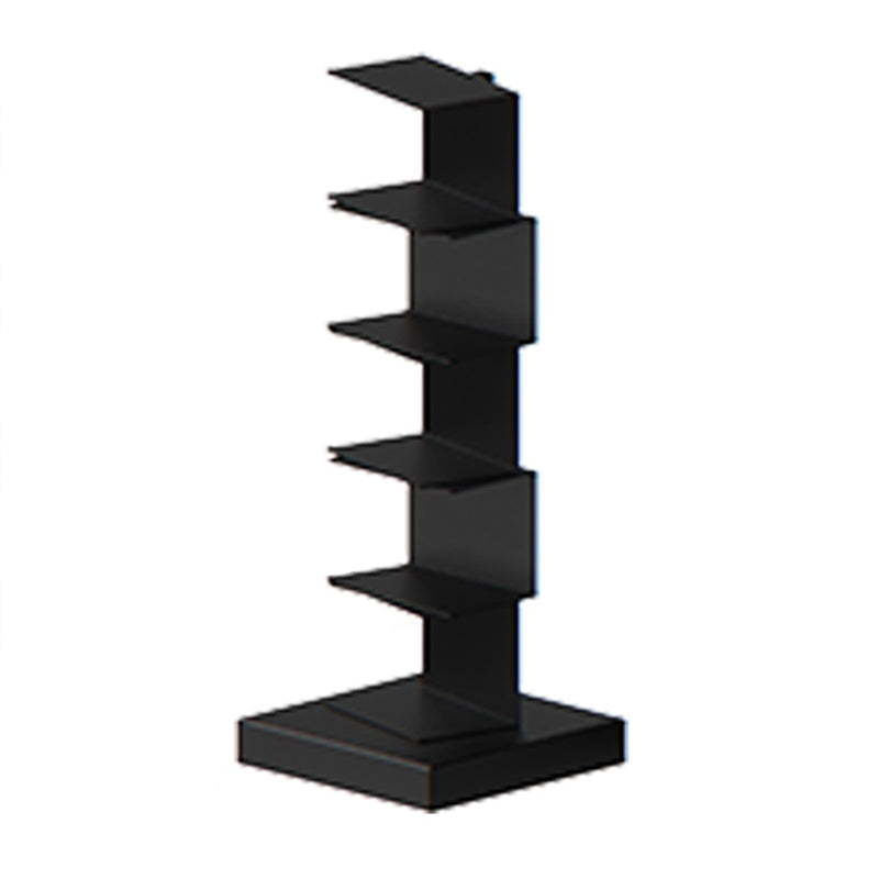 Metal Geometric Bookcase Modern Style Closed Back Book Shelf for Home Office
