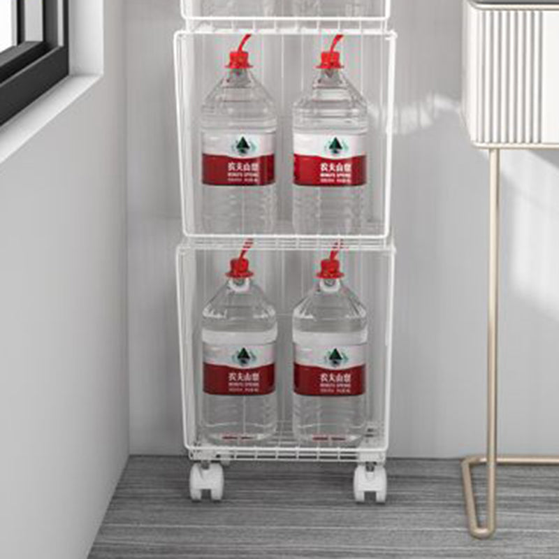 Modern Style Geometric Bookcase Metal Closed Back Book Shelf