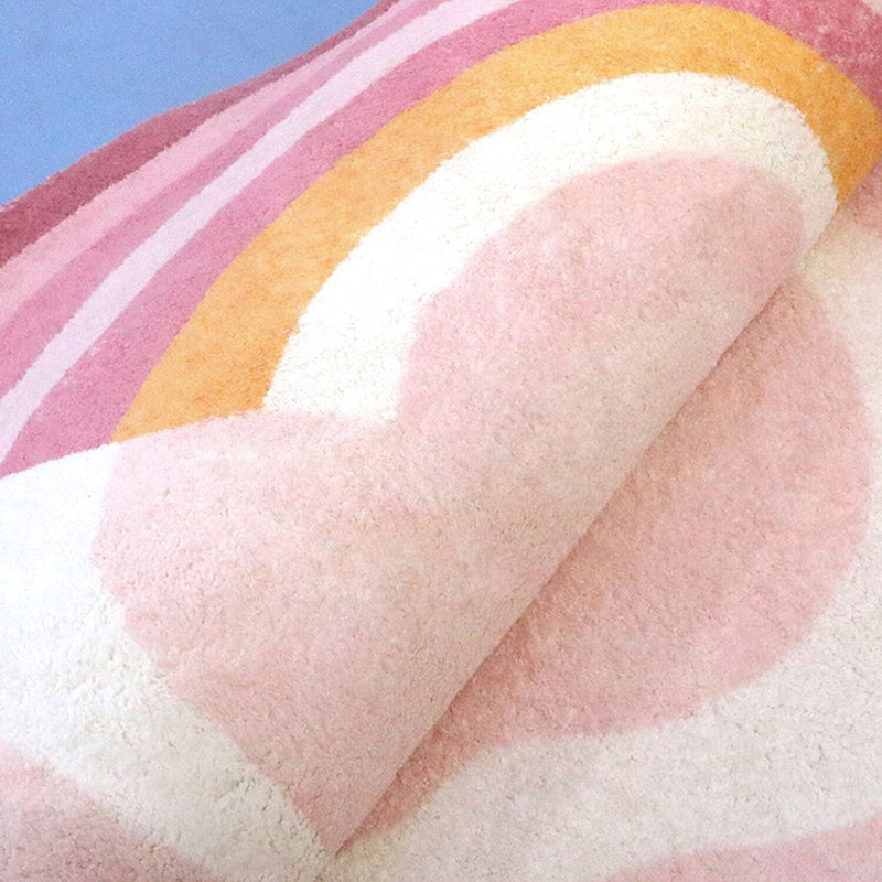 Cloud Shape Rug Modern Area Rug Polyester Easy Care Carpet for Living Room