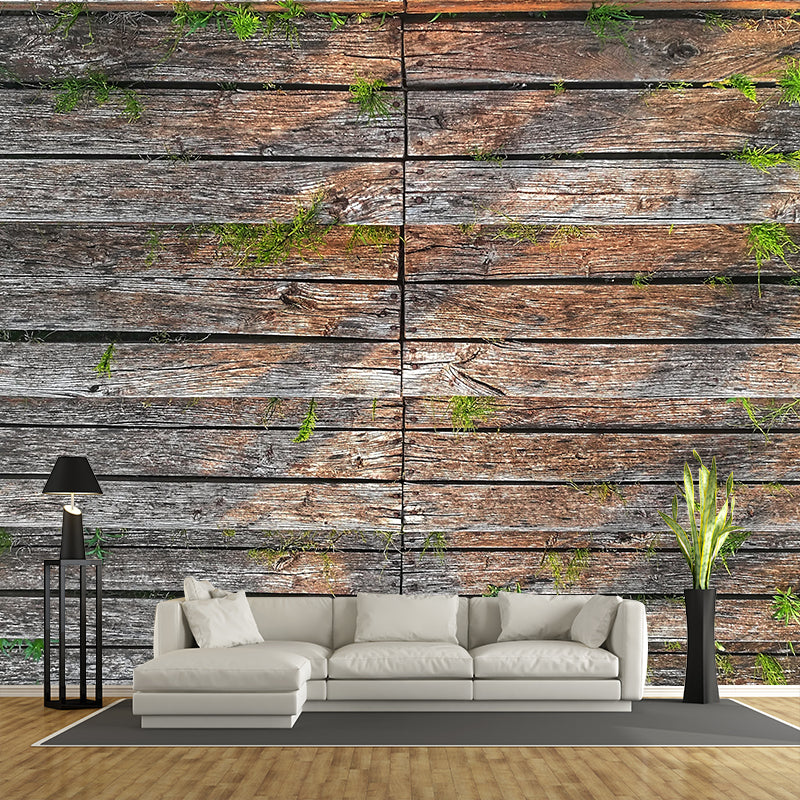 Wallpaper Photography Stain Resistant Mural Wood Texture Sleeping Room Wall Mural