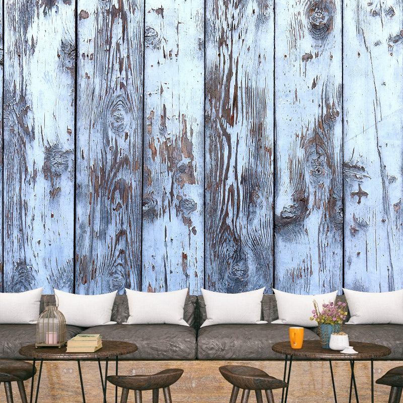 Wood Texture Resistant Mural Wallpaper Environment Friendly Sleeping Room Wall Mural