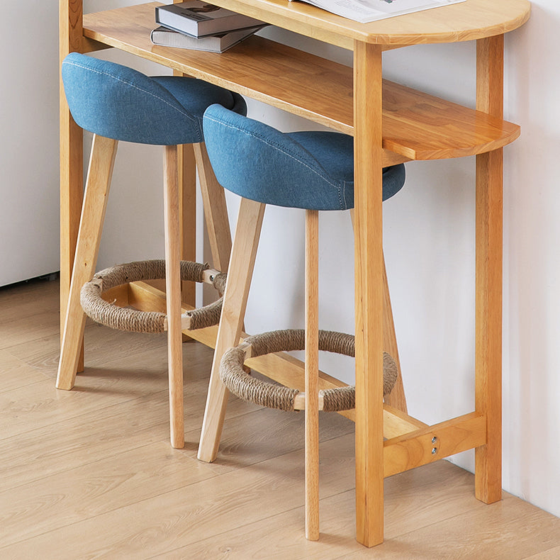 Scandinavian Coffee Shop Low Back Stool Matte Finish Upholstered Bar Stools