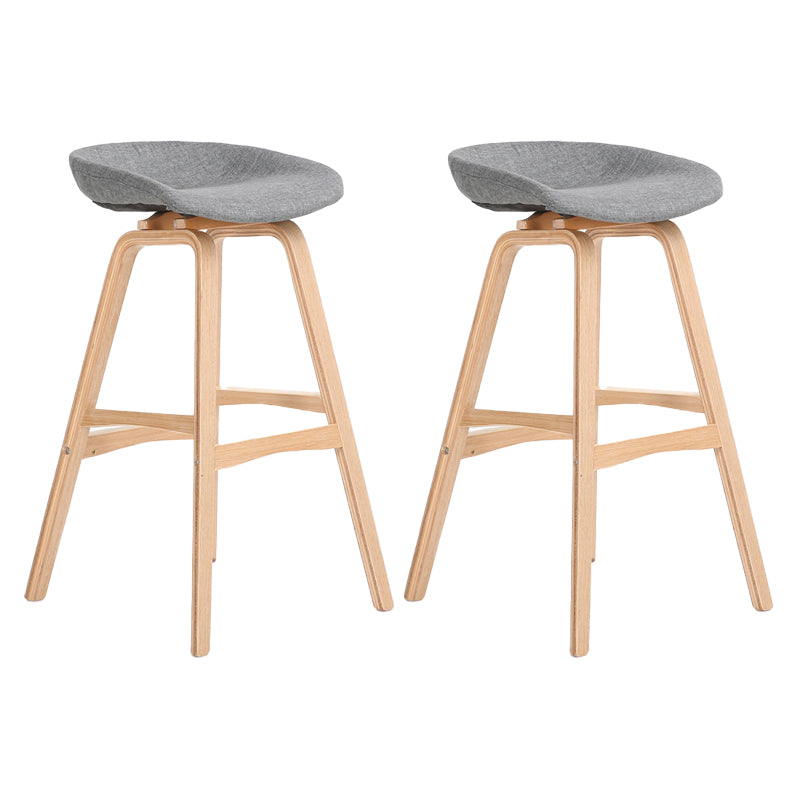 Scandinavian Footrest Milk Tea Shop Stool Matte Finish Plastic Barstool