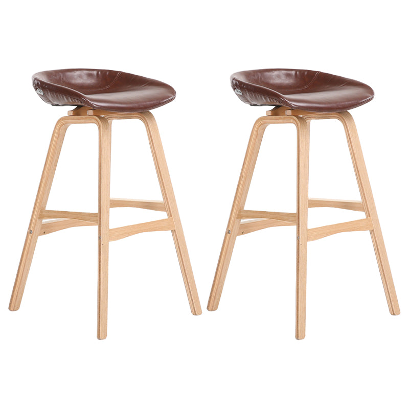 Scandinavian Footrest Milk Tea Shop Stool Matte Finish Plastic Barstool