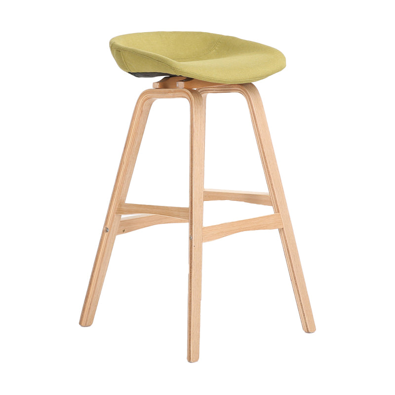 Scandinavian Footrest Milk Tea Shop Stool Matte Finish Plastic Barstool
