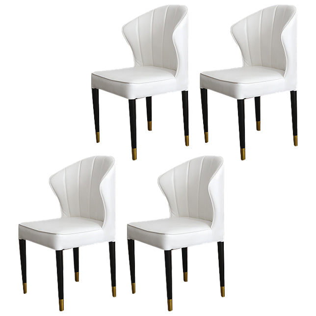 Glam 1/4/5/7 Pieces Scalable Dinette Set with White Sintered Stone Round Dining Table Set