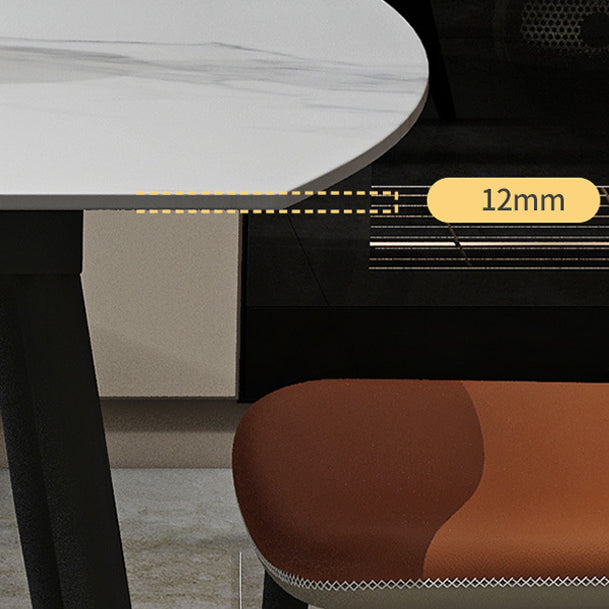 Modern 1/4/5/6/7 Pieces Dining Room Set Sintered Stone Dining Table