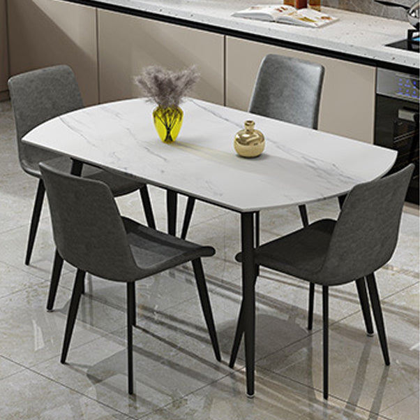 Modern 1/4/5/6/7 Pieces Dining Room Set Sintered Stone Dining Table