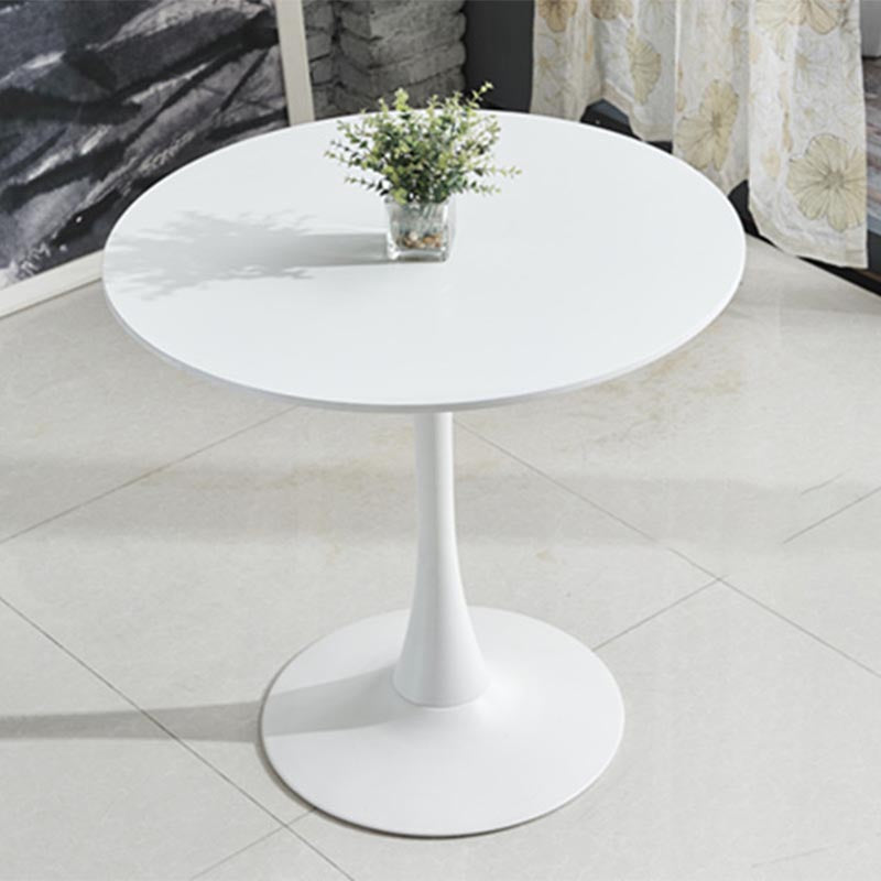 Modern Round Top Dinette Table Metal Base Dining Table for Restaurant