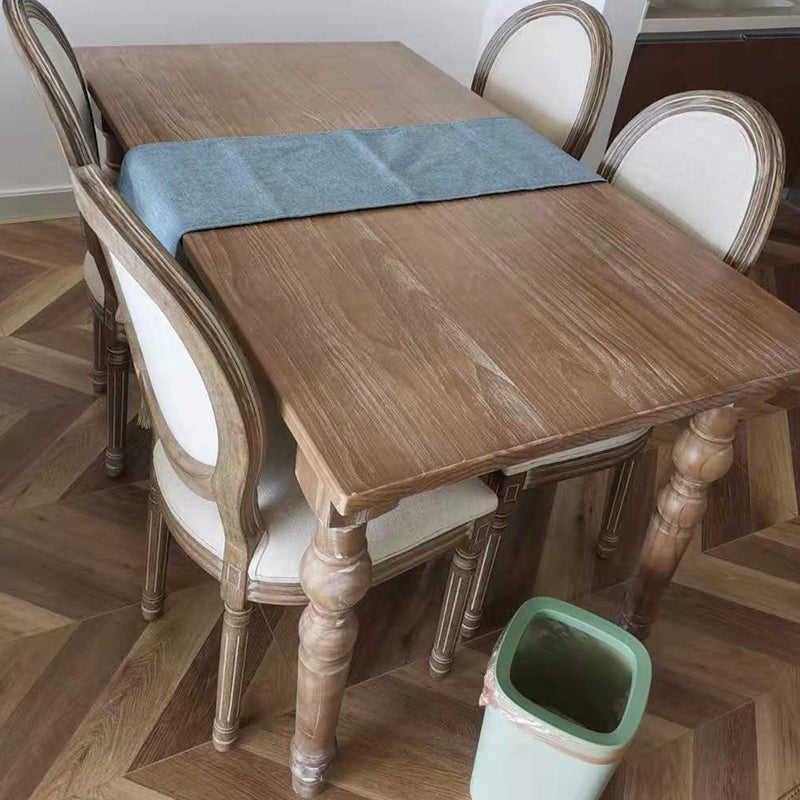 Medieval Modern Dining Table for Restaurant Rectangle Pine Wood Old Table with 4 Legs