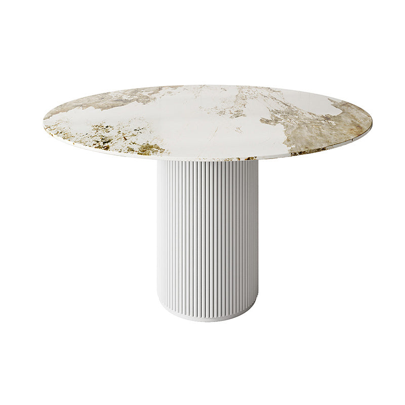 Modern 1/5 Pieces Dining Set Round Stone Dining Table for Dining Room