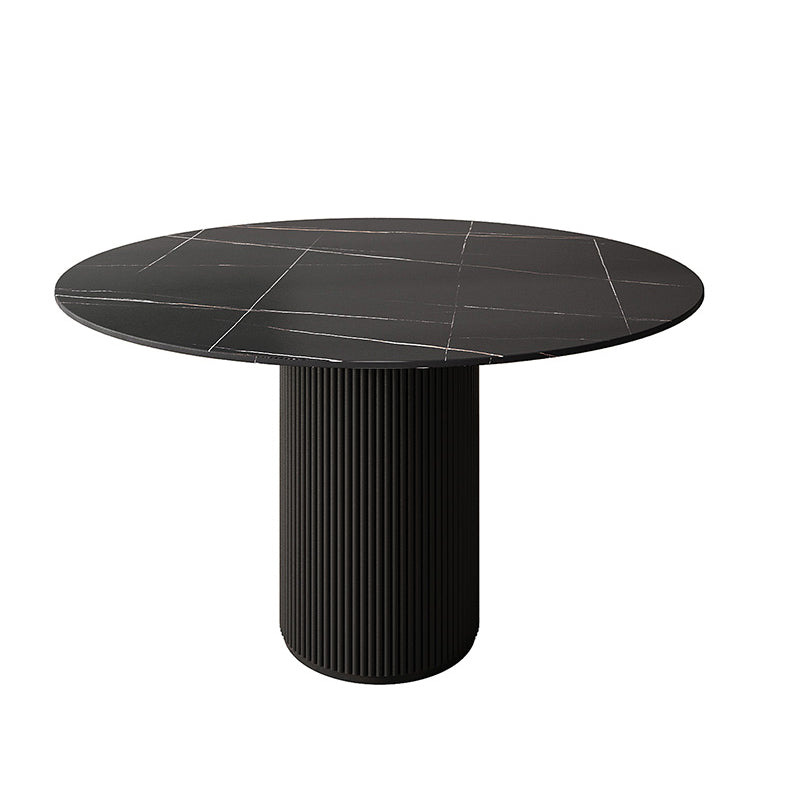 Modern 1/5 Pieces Dining Set Round Stone Dining Table for Dining Room