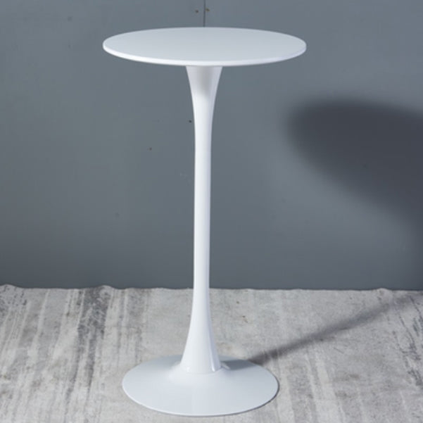 Stone Bar Dining Table Modern Round Bar Table with Pedestal for Dining Room