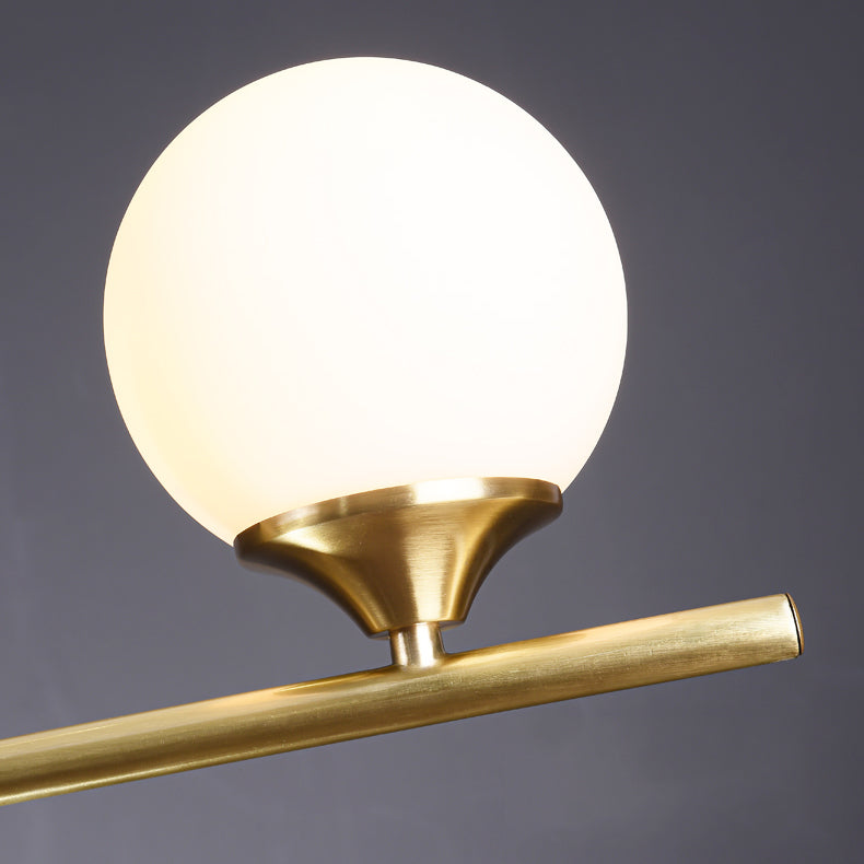 Contemporary Style Spherical Island Lighting Ideas Glass Island Lights