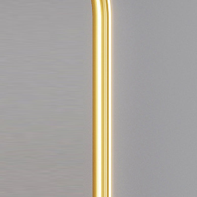 Luz de pared geométrica de metal Gold Nordic Gold 20 "Pled de pared LED de altura para dormitorio