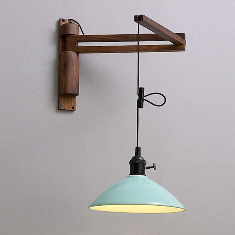 STANTE MODERNO MONTICOLO MONTO DI MOLTO LUCE LAMPARE SCONCA A MOLTO REGOLABILE con legno per camera da letto