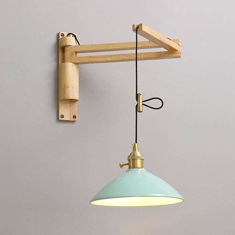 STANTE MODERNO MONTICOLO MONTO DI MOLTO LUCE LAMPARE SCONCA A MOLTO REGOLABILE con legno per camera da letto