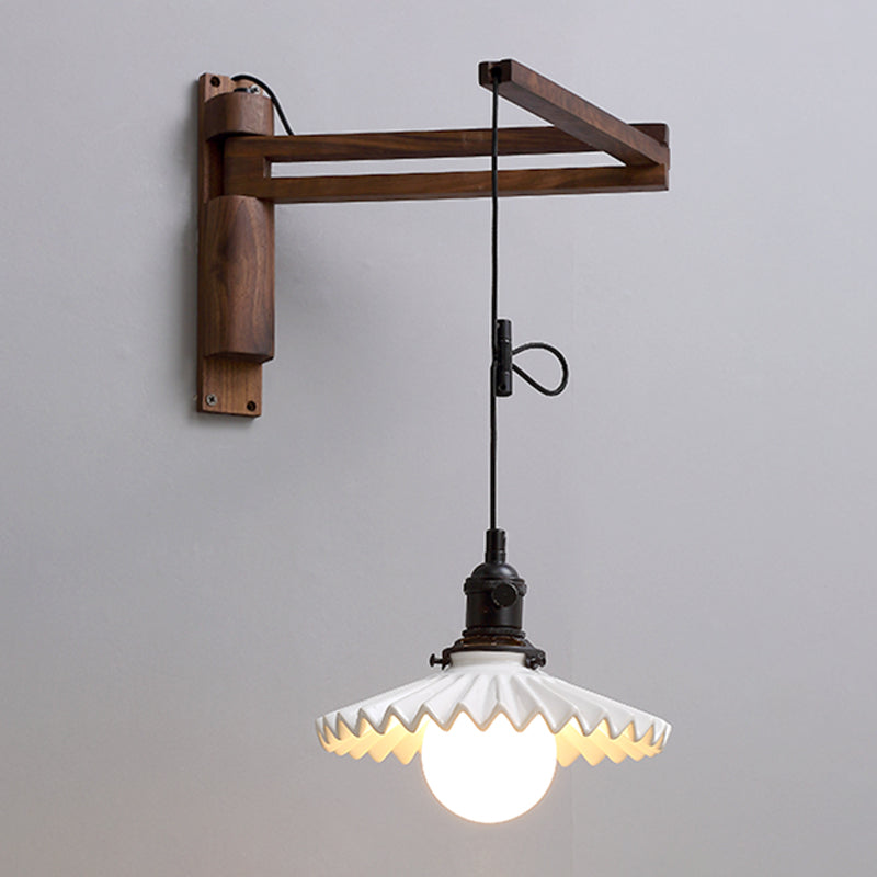 STANTE MODERNO MONTICOLO MONTO DI MOLTO LUCE LAMPARE SCONCA A MOLTO REGOLABILE con legno per camera da letto